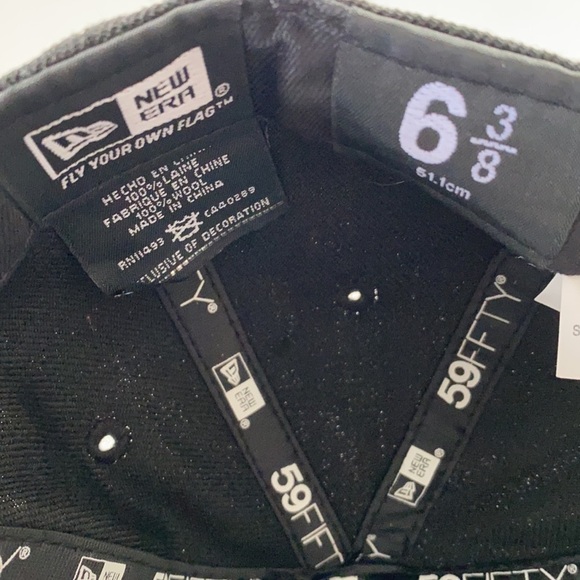 Washington Nationals New Era 9Fifty Black Logo White Outline Snapback kids Hat - Picture 2 of 6